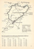 Der Nürburgring motorsport automotive racing circuit map. Germany. Dezember 1966