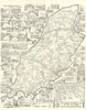 H.G. Steward Isle of Man Pictorial Map showing TT Course & vantage points c1960