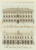 Front & back view of the Exchange, Bristol 1789 old antique print picture