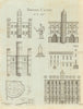 Bristol Castle as in 1138 1789 old antique vintage print picture