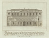 The Bristol Exchange as it fronts south to the Peristyle 1789 old print