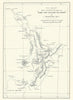 Some New Zealand Volcanoes by J. Macintosh Bell. RGS. Sketch map 1912 old