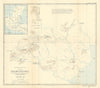 Belize/British Honduras Toledo District Lubaantun Mayan ruins. RGS/Laws 1928 map