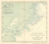 British Graham Land Expedition 1935/6 Coast survey RGS/Stephenson/Ryder 1938 map