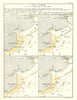 Tidal Charts for the North Approach to the Thames. Harwich Blackwater 1903 map