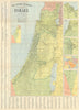 Jewish Chronicle map of Israel showing its initial post-Armistice borders 1949