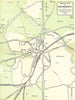 Sketch map of Brockenhurst, New Forest, Hampshire c1965 old vintage chart