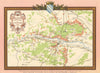 Carte Vinicole de Champagne after the Maison de Castellane wall map Epernay 1891