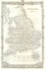 Map of England by Thomas Moule 1837 old antique vintage plan chart