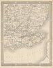 Map of inland navigation of England & Wales, south east by Thomas Moule 1837