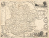 Essex antique county map by Thomas Moule 1837 old plan chart