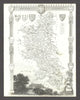 Buckinghamshire antique county map by Thomas Moule 1837 old chart