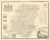 Hampshire antique county map by Thomas Moule 1837 old plan chart