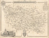 Bath & Bristol environs antique map by Thomas Moule 1837 old chart