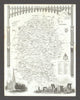 Wiltshire antique county map by Thomas Moule 1837 old plan chart