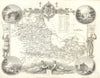 Berkshire antique county map by Thomas Moule 1837 old plan chart