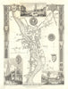 Boston, Lincolnshire antique town plan by Thomas Moule 1837 old map