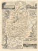Nottinghamshire antique county map by Thomas Moule 1837 old chart