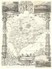 Rutlandshire antique county map by Thomas Moule 1837 old chart