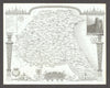 Yorkshire East Riding antique county map by Thomas Moule 1837 old