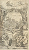 Gentleman's Magazine Decorative title page. Gent's Mag 1749 old antique print