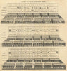 A view and plan of Noah's Ark. Gentleman's magazine 1749 old antique print