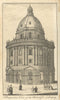 A Perspective View of the Radcliffe Library, Oxford. Gentleman's Magazine 1749