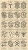 Scottish peerage arms Earls Buchan Glencarn Cassils Catness Murray Dysart 1749