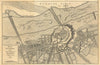 A Plan of Dunkirk, with the canal of Mardick, as they were in 1757 1763 map