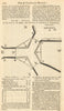 A Plan of the famous Bridge at Crowland, Lincolnshire. Trinity Bridge 1763 map