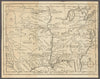 Untitled map of Louisiana, Virginia, and Carolina by John Gibson 1763 old