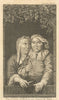 Portrait of a couple from a drawing of Haeslen in 1701, engraved by Basan 1767