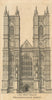Elevation of the West End of Westminster Abbey. Gentleman's Magazine 1767