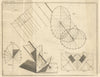 A scheme for constructing sun dials. Gentleman's Magazine 1769 old print
