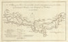 A Plan of the River Tees & intended Canal from Stockton to Winston 1772 map