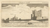 Rochester Castle. Gentleman's Magazine 1772 old antique vintage print picture