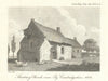 Stuntney Church, near Ely, Cambridgeshire. Gentleman's Magazine 1810 old print