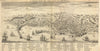 A South View of the City of Genoa. Italy. JEFFERYS / Gent's Mag 1747 old map