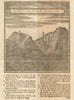 The Section of Mount Vesuvius, as if cut thro's its Summit. Italy 1747 print