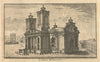 The Church of St. John's, Westminster. London. Gent's Mag 1747 old print