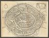 Aix La Chapelle. City plan of Aachen, Germany. Gent's Mag 1748 old antique map
