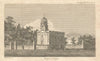 Redland Chapel (Parish Church), Bristol. Built 1742. 1815 old antique print