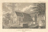 Clapham Old Church. Replaced in 1815 by St.Paul's Church 1815 print