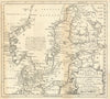 A Chart of the Baltic Sea, Gulfs of Finland & Bothnia… JEFFERYS 1748 old map