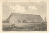 The great barn at Cholsey, in Berkshire, now Oxfordshire 1816 old print