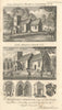 Great Abington & Little Abington St. Mary Churches, Cambridgeshire 1816 print