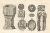 Bonham. Shaftesbury Abbey. Litchet Maltraverst. Throkemert. Mandert 1817 print