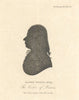 A Silhouette Portrait of James Neild, Visitor of Prisons. Reformer 1817 print