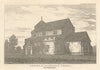 S.E. View of the Chapel of Quarrendon, in Buckinghamshire 1817 old print