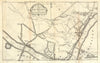 A Map of the New Roads &c from Westminster Bridge. London. Gent's Mag 1753